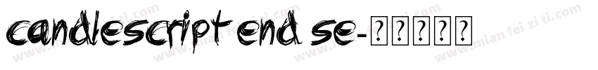 Candlescript End Se字体转换